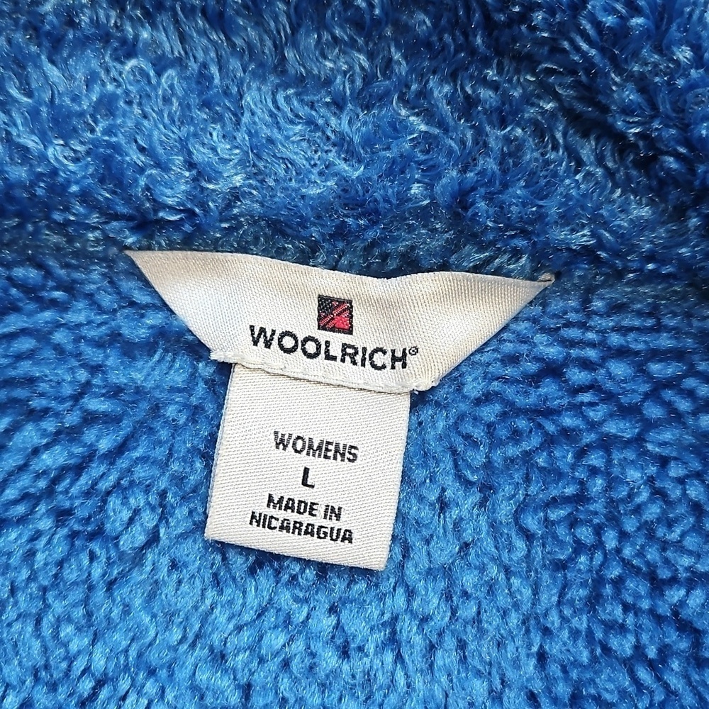 Woolrich Blue Fleece Zip-Up Jacket - Picture 5 of 14